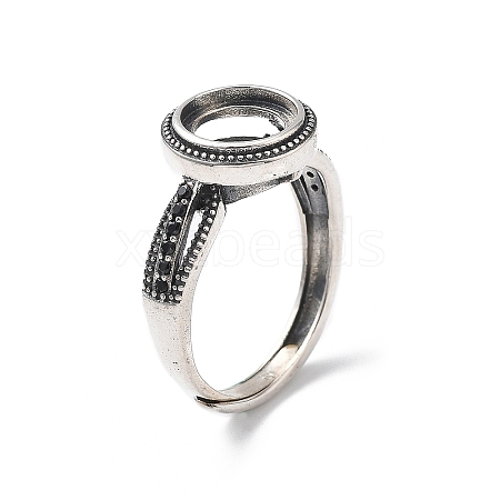 925 Sterling Silver Adjustable Ring Components STER-C011-12AS-1