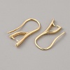 Brass Earring Hooks KK-WH0031-43G-2