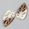 Opaque Resin & Walnut Wood Pendants LS-RESI-S389-048A-C04-2
