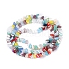 Electroplate Transparent Glass Beads Strands EGLA-Q139-01A-M02-2