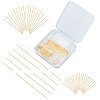 CREATCABIN 200Pcs 5 Style Brass Flat Head Pins KK-CN0001-13-1