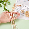 Yilisi 3 Strands 3 Style Natural Pink Aventurine Beads Strands G-YS0001-13-14