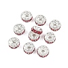 Brass Grade A Rhinestone Spacer Beads RB-A014-Z8mm-23S-5