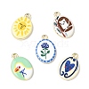 Printed Alloy Pendants ENAM-F160-02G-1