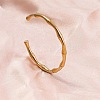 Vintage Bamboo Joint 304 Stainless Steel Cuff Bangles for Women VE9948-2-1