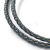 Polyester Cord Braided Necklace Makings MAK-L043-03G-26-2