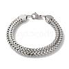 Non-Tarnish 201 Stainless Steel Wheat Chain Bracelets for Women Men BJEW-H612-07A-P-1