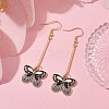 Alloy Enamel Butterfly Dangle Earrings EJEW-JE05604-04-2