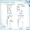 8Pcs 8 Styles Alloy Rhinestone Cuff Earrings EJEW-OC0001-05-2