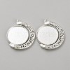 Alloy Pendant Cabochon Settings FIND-WH0165-14S-1