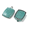 Natural Amazonite Pendants G-Z070-01P-02-2