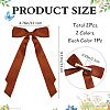 Big Bowknot Polyester Alligator Hair Clips AJEW-CP0008-42B-02-2