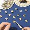 80Pcs 2 Colors CCB Plastic Charms CCB-FS0001-15-4