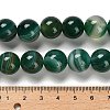 Dyed Natural Banded Agate Beads Strands G-G175-A07-01-5