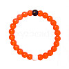 Yin-yang Style Silicone Round Beaded Bracelets for Women Men FS-WG639CC-26-2