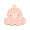 Sea Animal Alloy Enamel Pendants ENAM-D041-07C-1