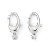 Anti-Tarnish Rhodium Plated 925 Sterling Silver Swivel Clasps STER-K173-23P-1