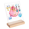 Transparent Acrylic Earring Displays NDIS-WH0015-01C-1