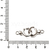 Brass S-Hook Clasps KK-M313-36P-3