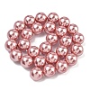 Electroplated Shell Pearl Beads Strands BSHE-G041-14mm-05-4