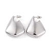 Kite Brass Half Hoop Stud Earrings for Women EJEW-G391-23P-2