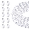 5 Strands Transparent Teardrop Glass Beads Strands GLAA-TA0004-21B-1