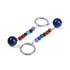 Natural & Synthetic Mixed Gemstone Keychain G-H076-01P-2