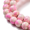 Synthetic Turquoise Dyed Beads Strands G-E594-24O-2