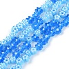 Handmade Millefiori Glass Bead Strands LAMP-J035-4mm-09-1