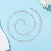 10Pcs 667 Stainless Steel Paperclip Chain Necklaces NJEW-BBC0001-48B-P-7
