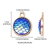 8Pcs 4 Colors Alloy Resin Pendants FIND-YW0003-76-4