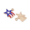 Independence Day Alloy Enamel Pendants ENAM-K067-43-4