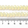 Baking Painted Transparent Glass Beads Strands DGLA-A034-J6MM-D06-4