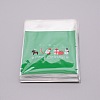 Christmas Theme Rectangle OPP Self-Adhesive Cookie Bags OPP-SZC0001-02C-1