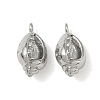 Ocean Style Brass Micro Pave Cubic Zirconia Pendants KK-A280-01B-P-1