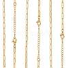 10Pcs 667 Stainless Steel Paperclip Chain Necklaces NJEW-BBC0001-48B-G-6