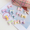 14Pcs 7 Colors Plating Acrylic Beads OACR-AN0001-01-6