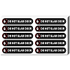 Mini PVC Coated Self Adhesive DO NOT SLAM DOOR Warning Stickers STIC-WH0017-006-1