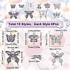 SUNNYCLUE 80Pcs 10 Styles Tibetan Style Alloy Charms TIBE-SC0001-94-2