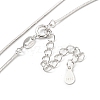 925 Sterling Silver Snake Chain Necklaces NJEW-C052-07P-2