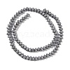 Electroplated Natural Lava Rock Beads Strands G-A234-F02-01G-2