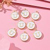 Golden Plated Alloy Charms LS-ENAM-S118-01U-5