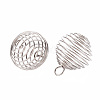 Non-Tarnish 304 Stainless Steel Wire Pendants LS-X-STAS-ZX013-22-20mm-P-2