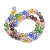 Electroplate Glass Beads Strands EGLA-D300-06-8mm-01-2