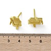 Brass Stud Earrings Findings KK-R215-06G-3