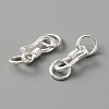 925 Sterling Silver S-Hook Clasps FIND-WH0114-71A-2