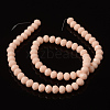 1 Strand Opaque Solid Old Lace Color Crystal Glass Rondelle Bead Strands X-EGLA-F047A-07-3