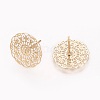 Brass Stud Earring KK-O115-08G-1