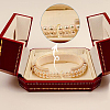 2Pcs Platinum Plated 925 Sterling Silver Rhinestone Twister Clasps FIND-GO0002-57-7