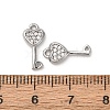 Brass Micro Pave Cubic Zirconia Pendants ZIRC-L105-05A-P-3